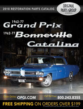 Pontiac Grand Prix parts catalog